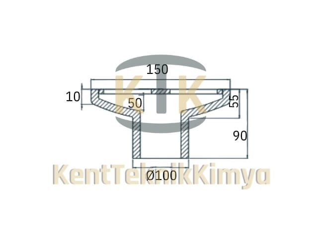 Kompozit Süzgeç 90x150 mm - Kent Teknik Kimya